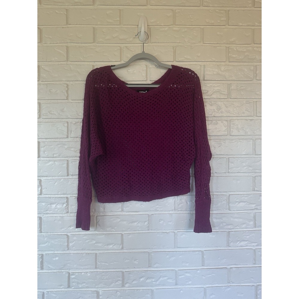 Express Women's Dolman‎ Open Stitch Sweater Size S